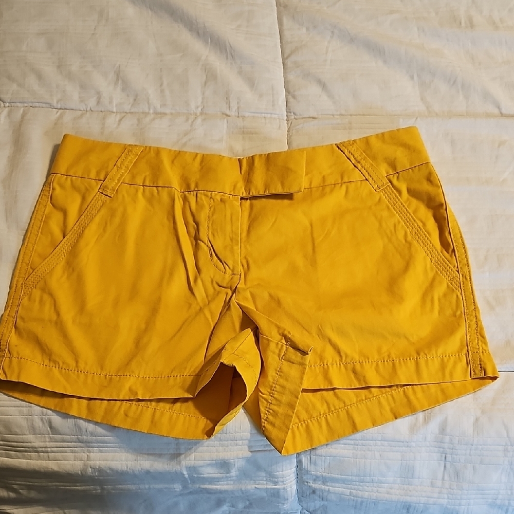J. Crew Mustard Yellow Women's Cargo Shorts